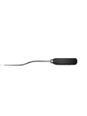 32 Elevador periodontal largo curvo longitud
de 13" punta activa 4.5mm